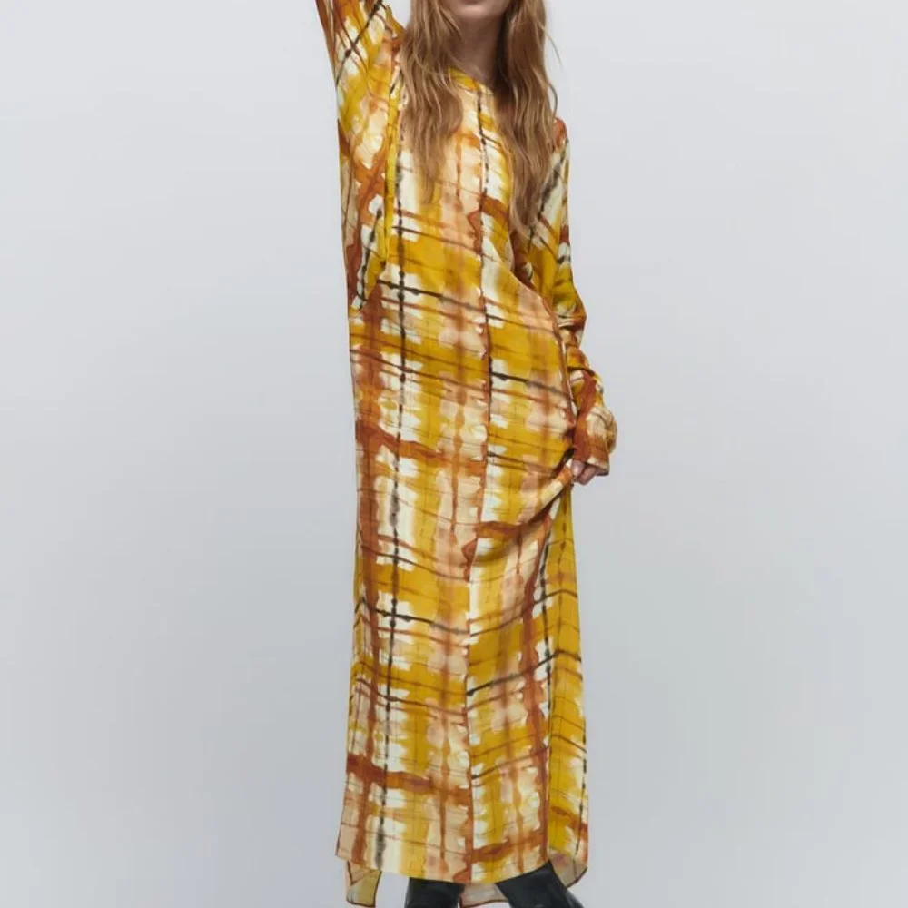NWT ZARA PRINTED MIDI DRESS  MULTICOLORED - REF. 9028/366 L, M, XL, S, XS